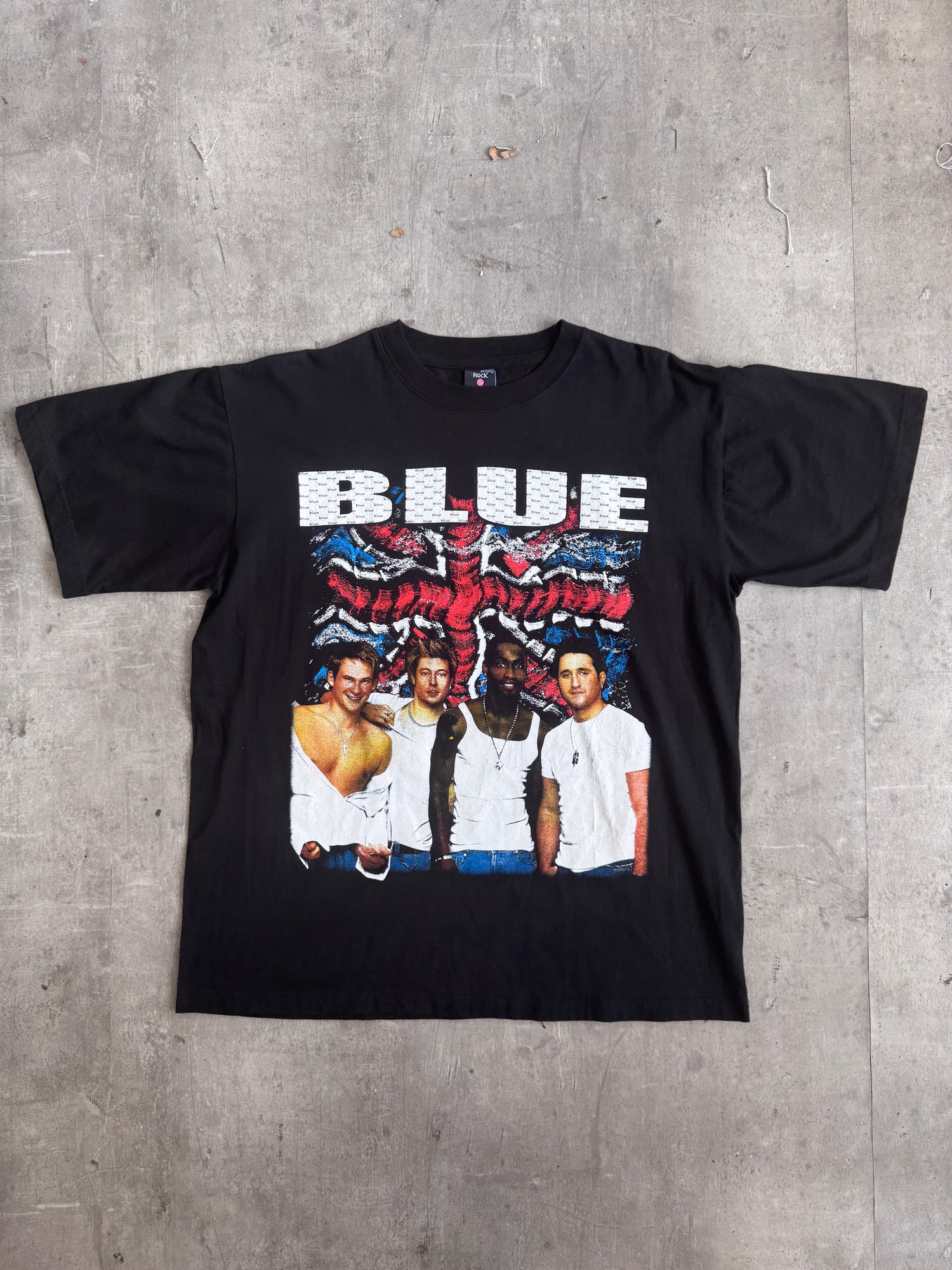 2000's Blue Union Jack Official Tour Promo Tee