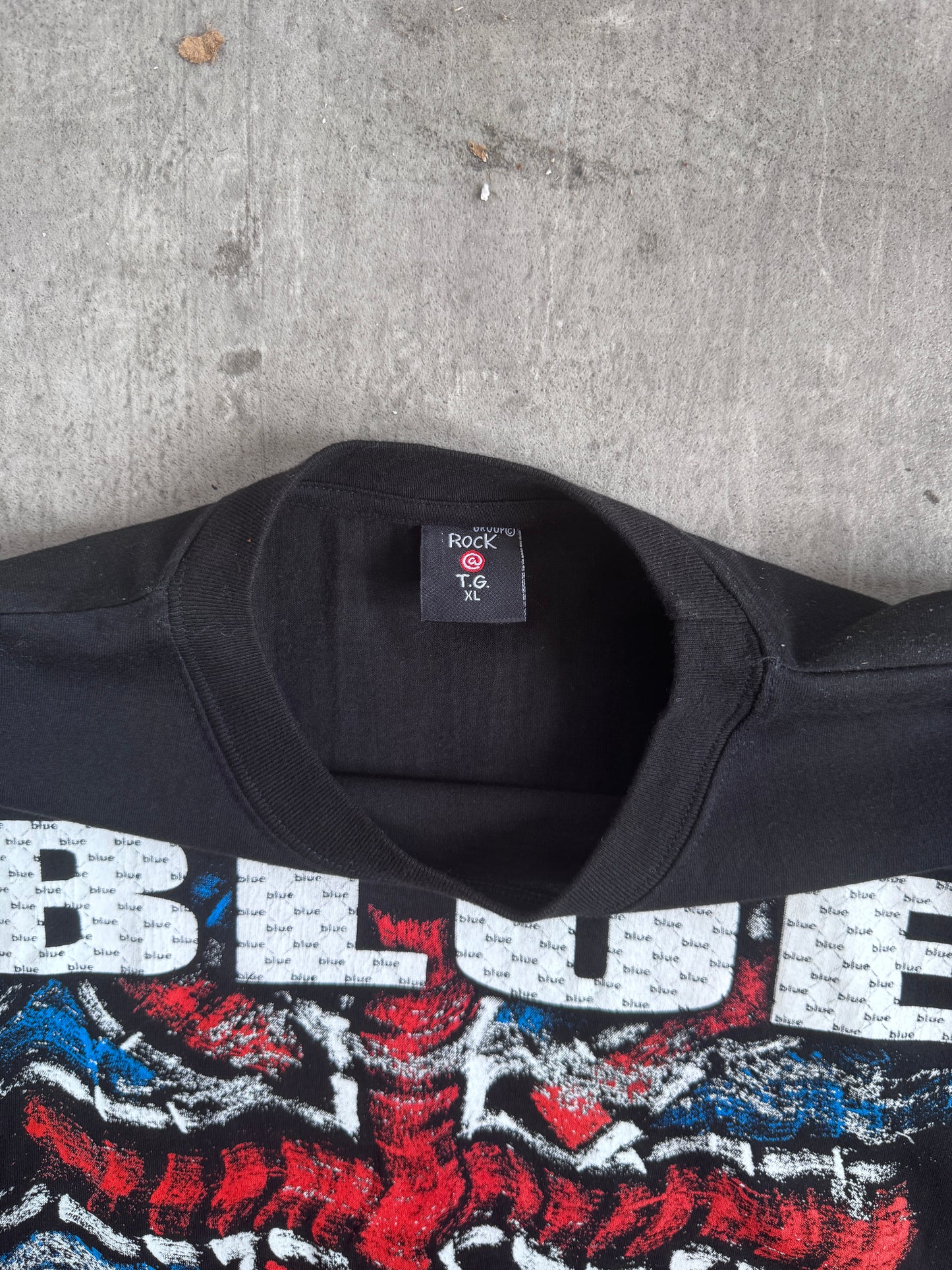 2000's Blue Union Jack Official Tour Promo Tee