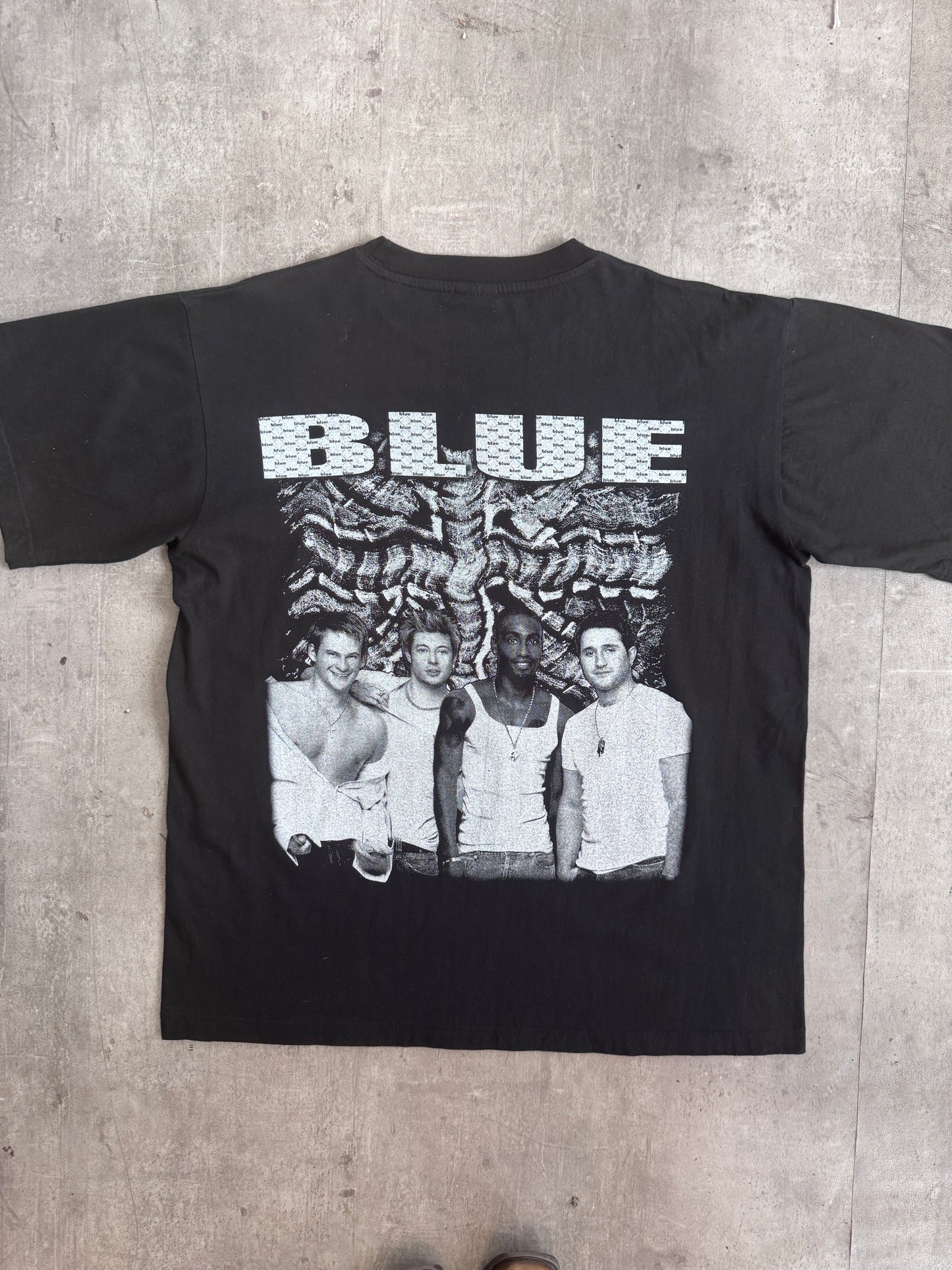 2000's Blue Union Jack Official Tour Promo Tee