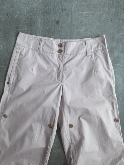Prada Baby Pink Cargo Adjustable Capris