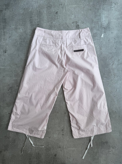 Prada Baby Pink Cargo Adjustable Capris