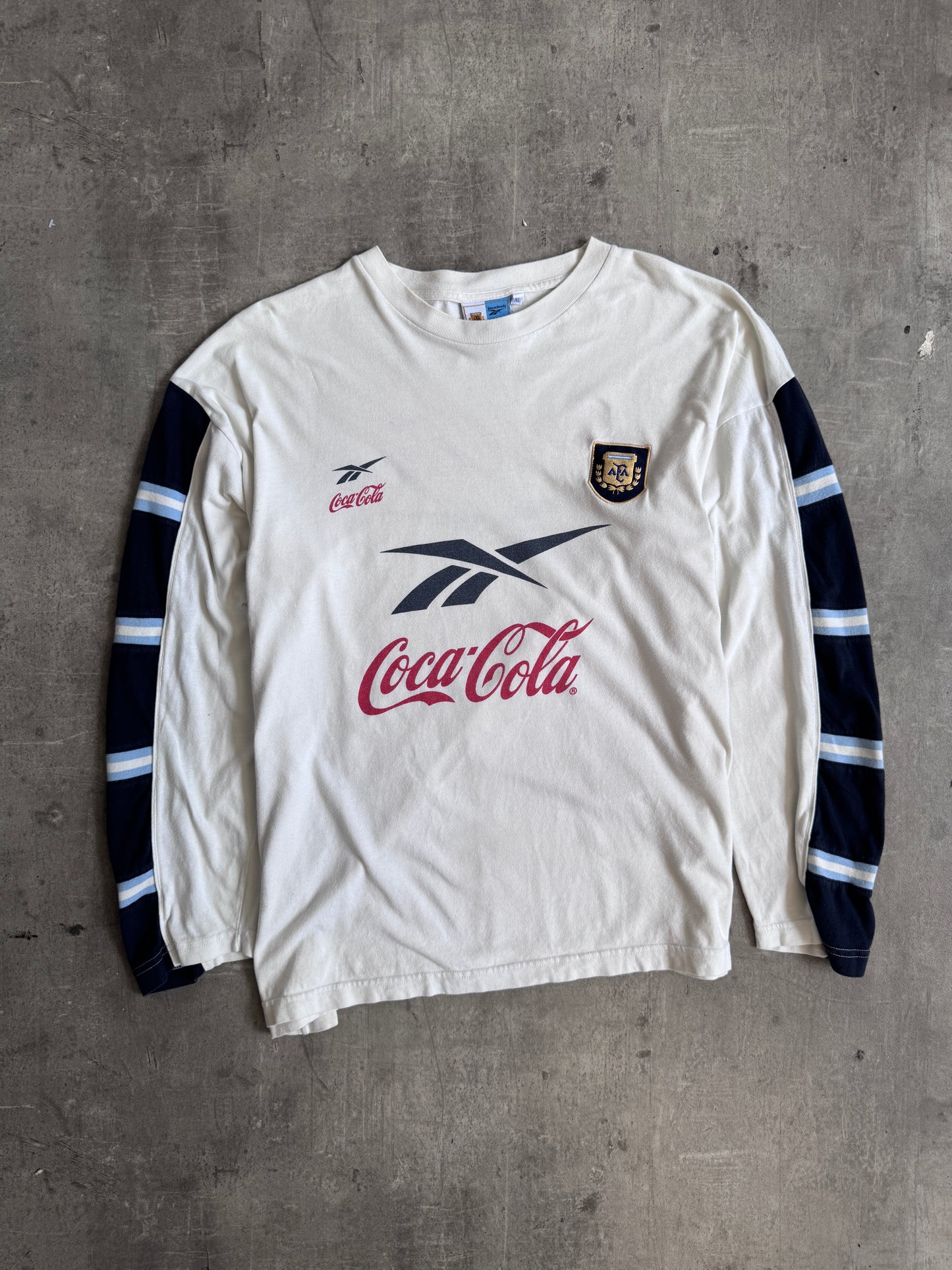 1999 Argentina x Reebok Coca Cola LS Football Tee