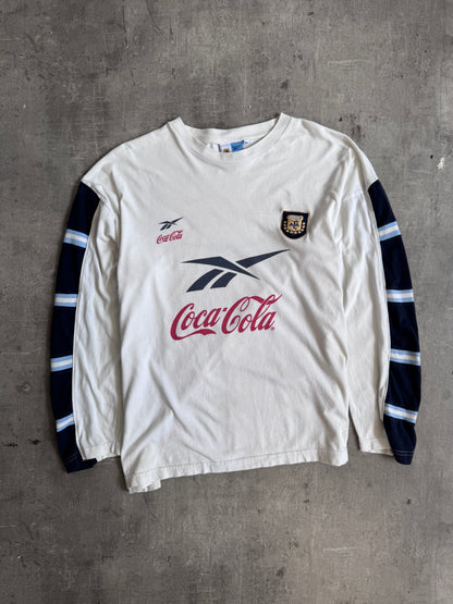 1999 Argentina x Reebok Coca Cola LS Football Tee