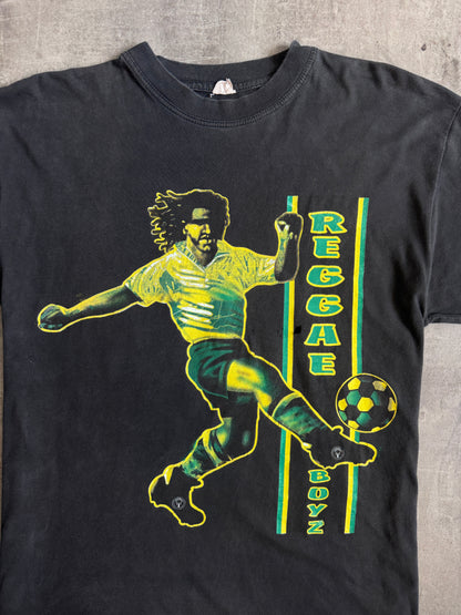 Reggae Boyz Faded Black Graphic Tee
