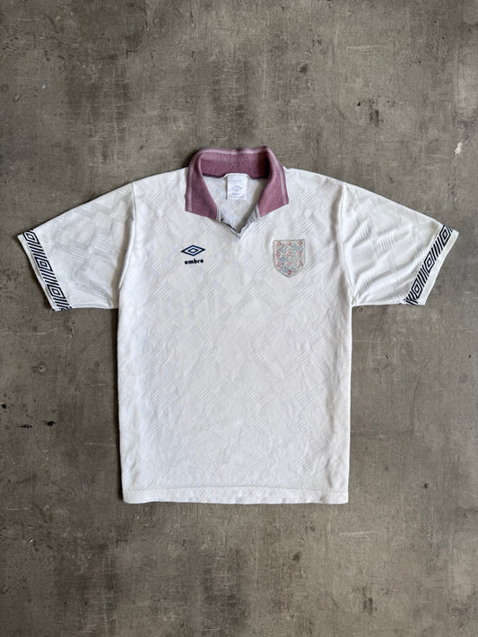 1990 England x Umbro Home Football Shirt
