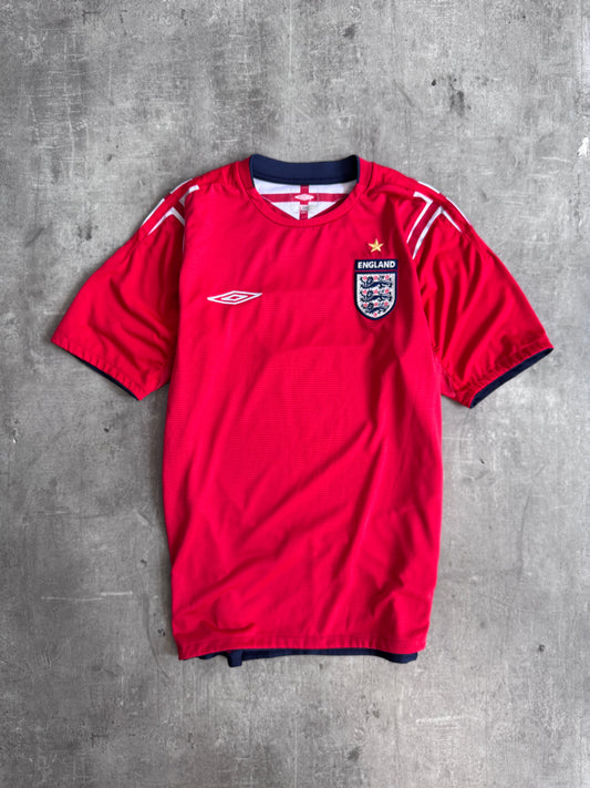 2006-2008 England x Umbro "Beckham 7" Away Football Shirt