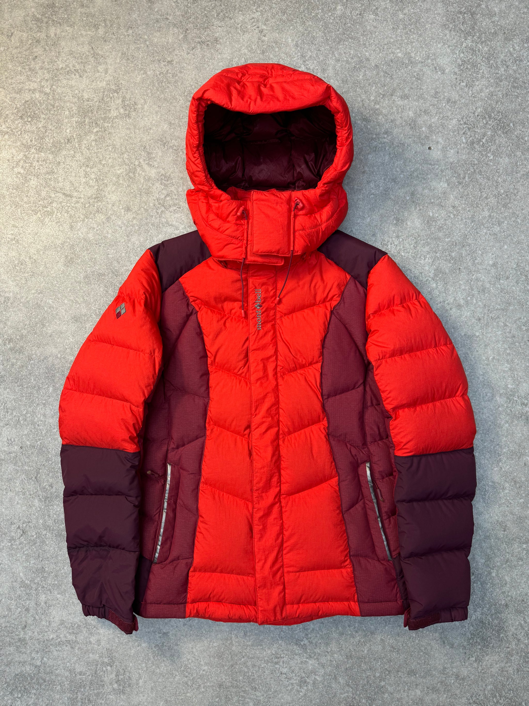 00s montbell puffer jacket red