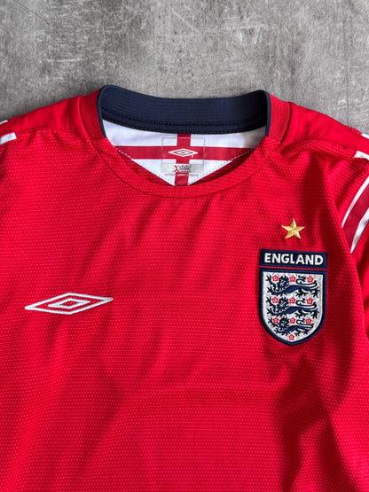 2006-2008 England x Umbro "Beckham 7" Away Football Shirt