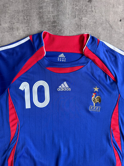 2006 France x Adidas "Zidane 10" Home Football Shirt