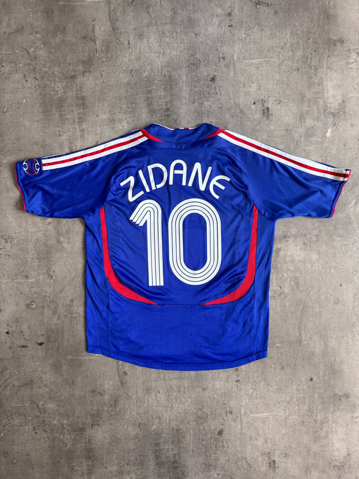 2006 France x Adidas "Zidane 10" Home Football Shirt