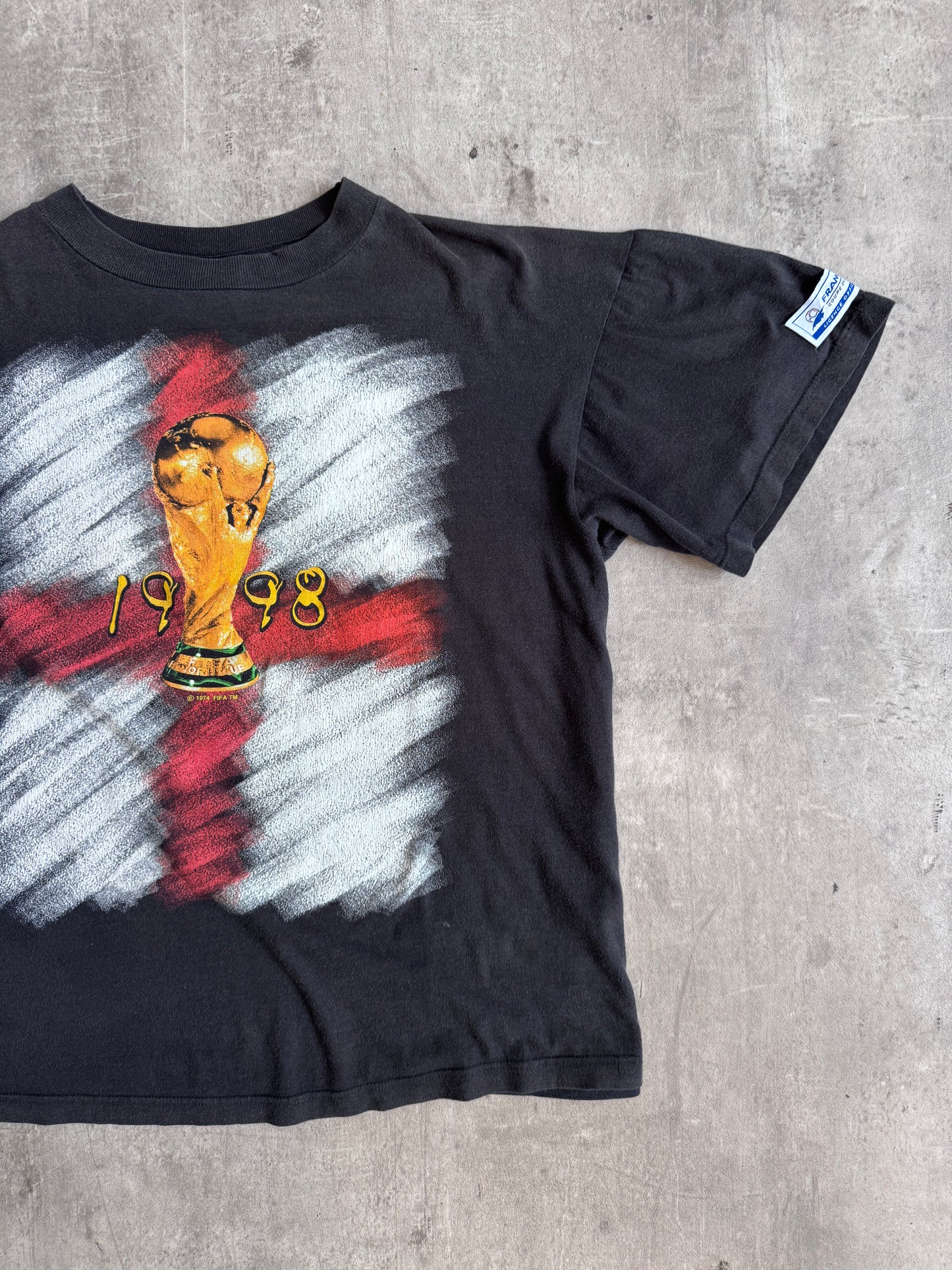 Adidas x France WC98 Black Graphic Tee