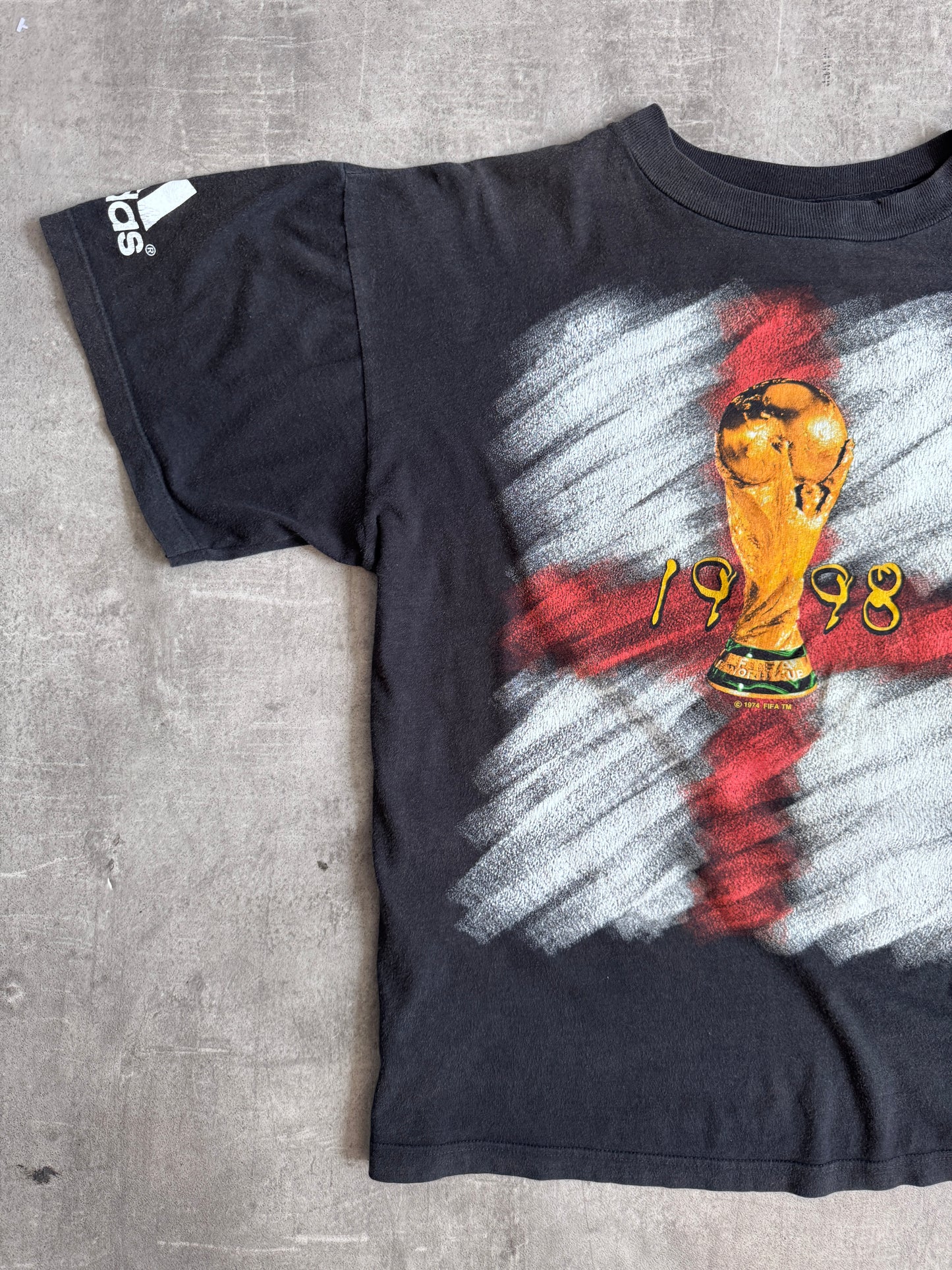 Adidas x France WC98 Black Graphic Tee