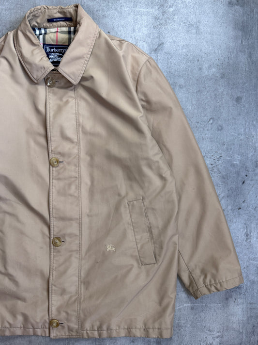 Burberry Nylon Nova Check Lined Coat