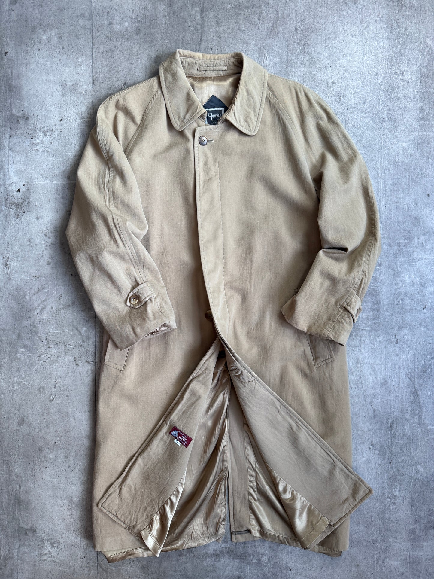 Christian Dior Camel Classic Trench Coat