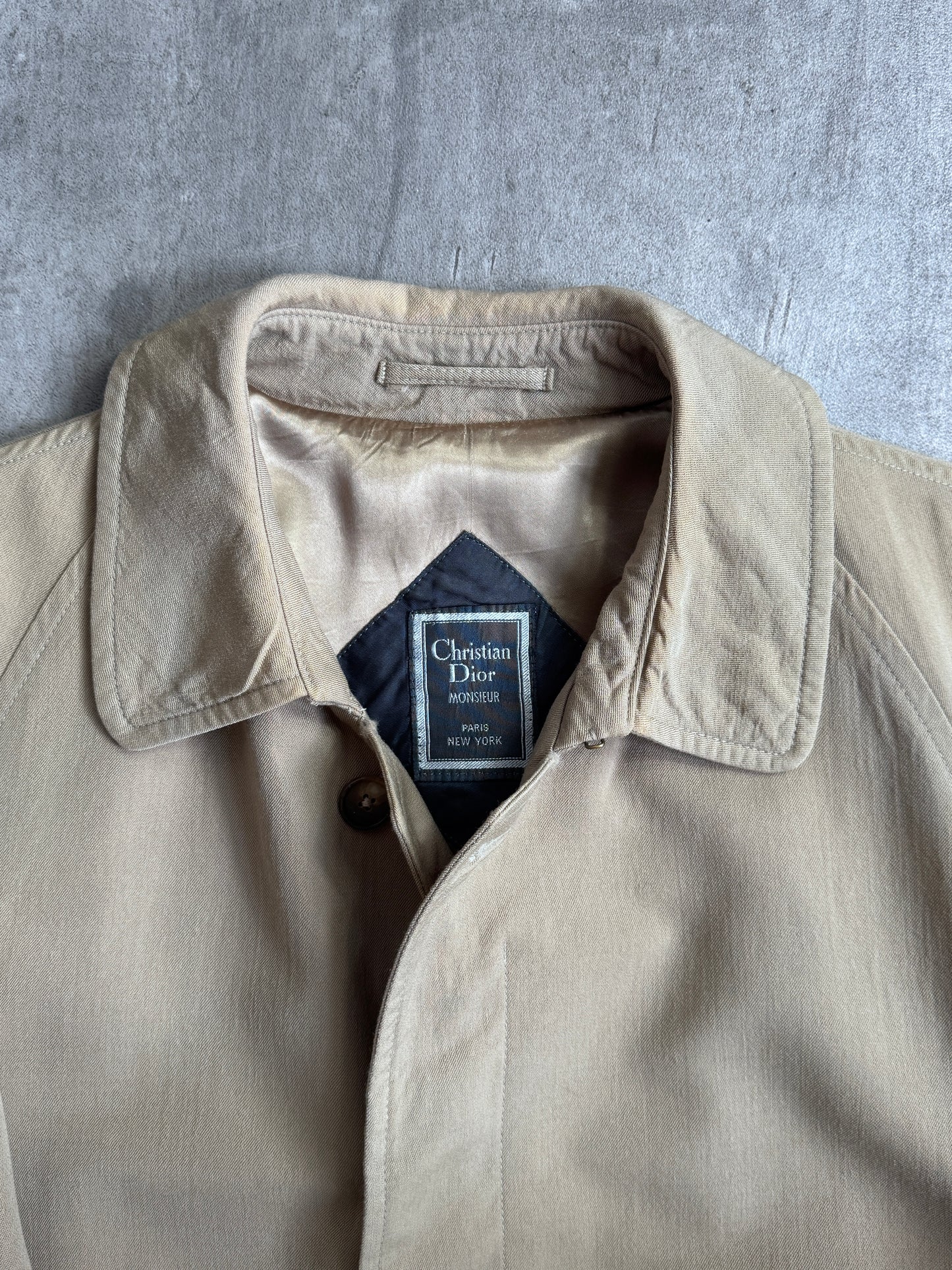 Christian Dior Camel Classic Trench Coat