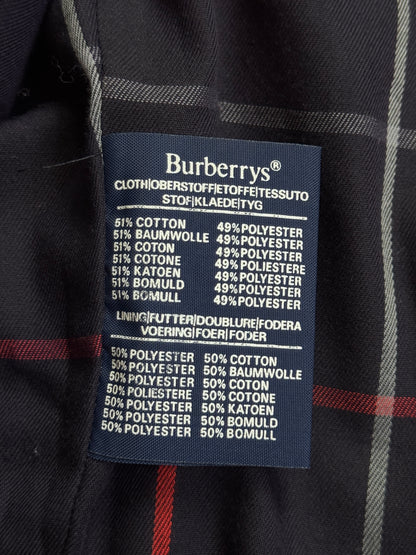 Burberry Classic Red Tatershall Navy Check Lined Harrington Jacket