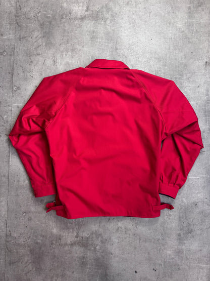 Burberry Classic Red Tatershall Navy Check Lined Harrington Jacket