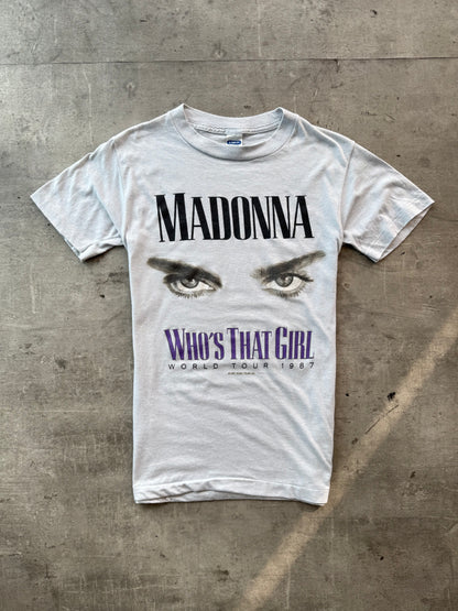 1987 Madonna "Who's That Girl" World Tour Single Stitch Graphic Tee