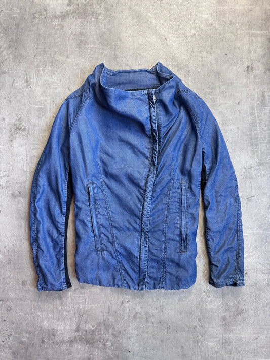 Helmut Lang Denim Anatomical Wrap Closure Jacket