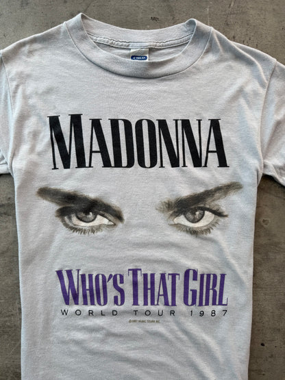 1987 Madonna "Who's That Girl" World Tour Single Stitch Graphic Tee
