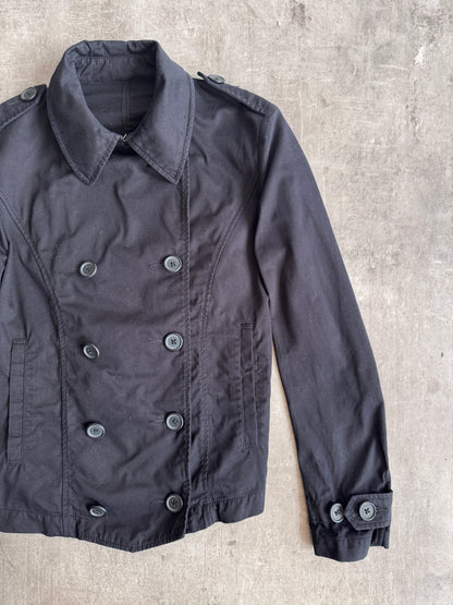 PPFM Black Double Breasted HBT Short Military Blouson
