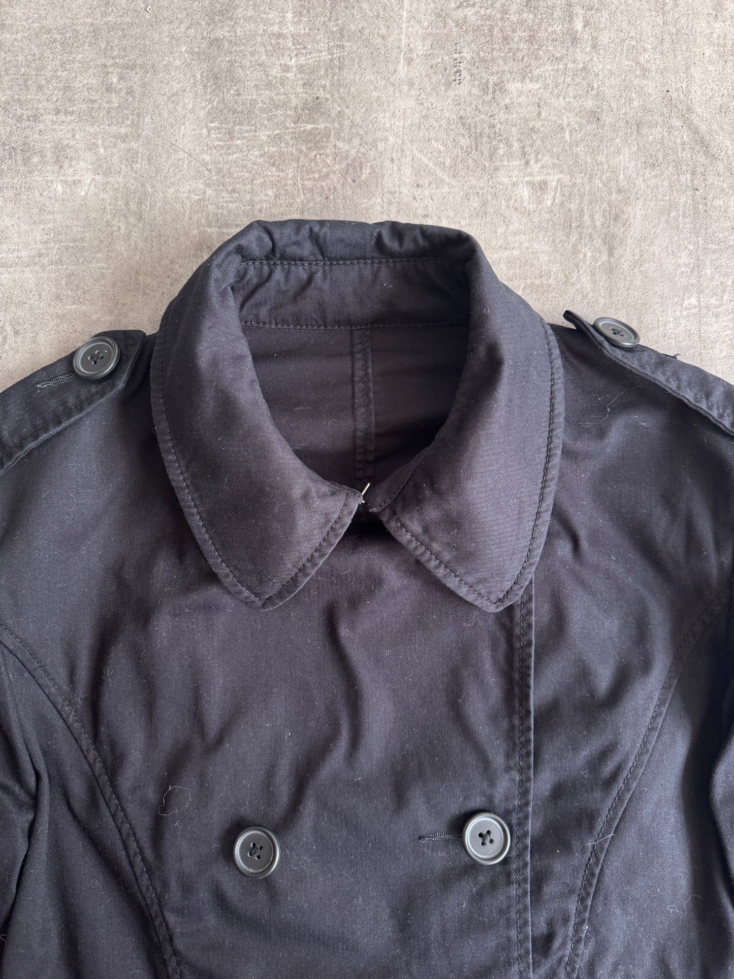 PPFM Black Double Breasted HBT Short Military Blouson