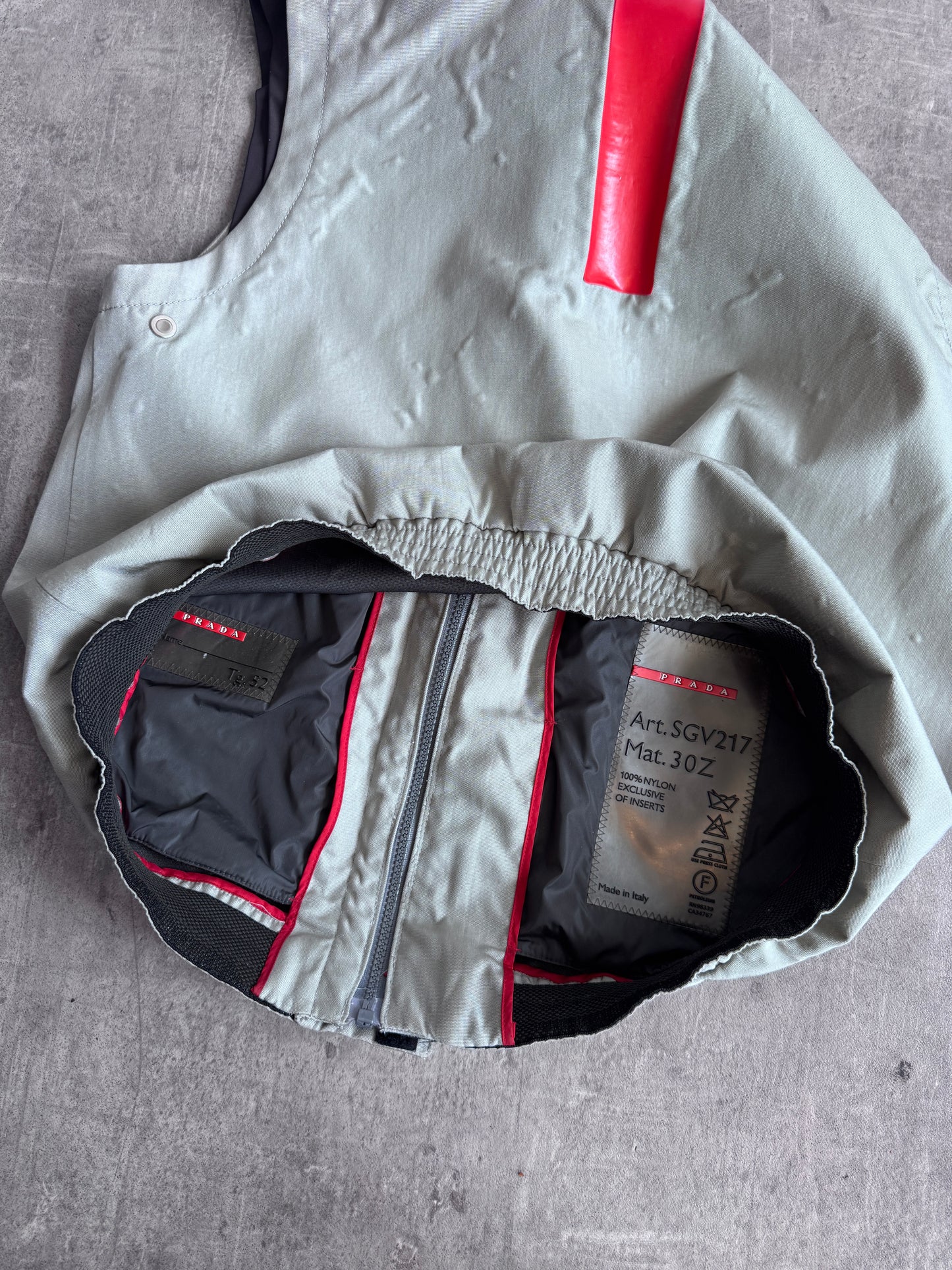 1999 Prada Sport Grey Sailing Tech Vest