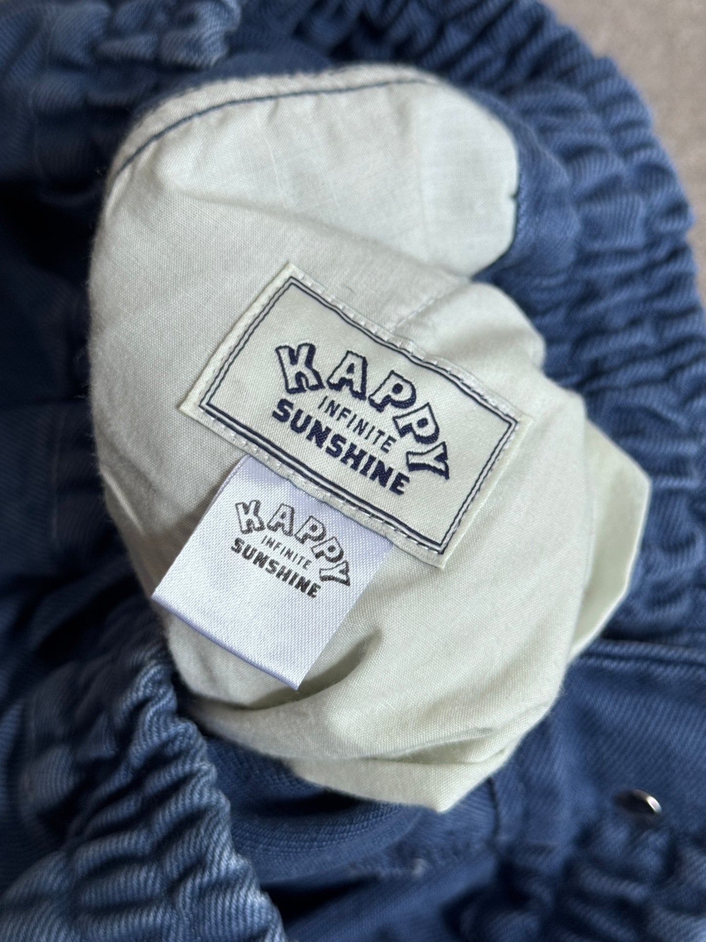 Kappy Korea Two Tuck Pleated Kation Pants - Blue