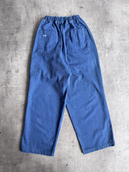 Kappy Korea Two Tuck Pleated Kation Pants - Blue