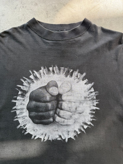 1990s Racism Beat It Washed Graphic Tee