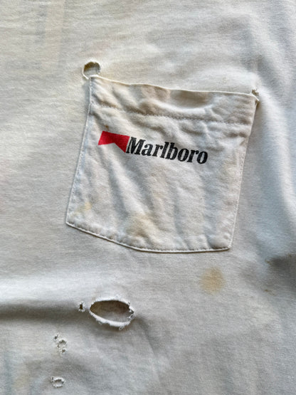 1990s Marlboro Super Distressed Cowboy Single Stitch Graphic Tee