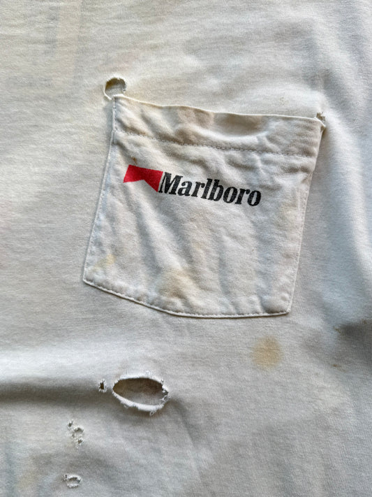 1990s Marlboro Super Distressed Cowboy Single Stitch Graphic Tee