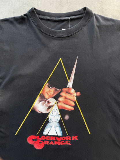 1990s A Clockwork Orange Washed Black Graphic Tee