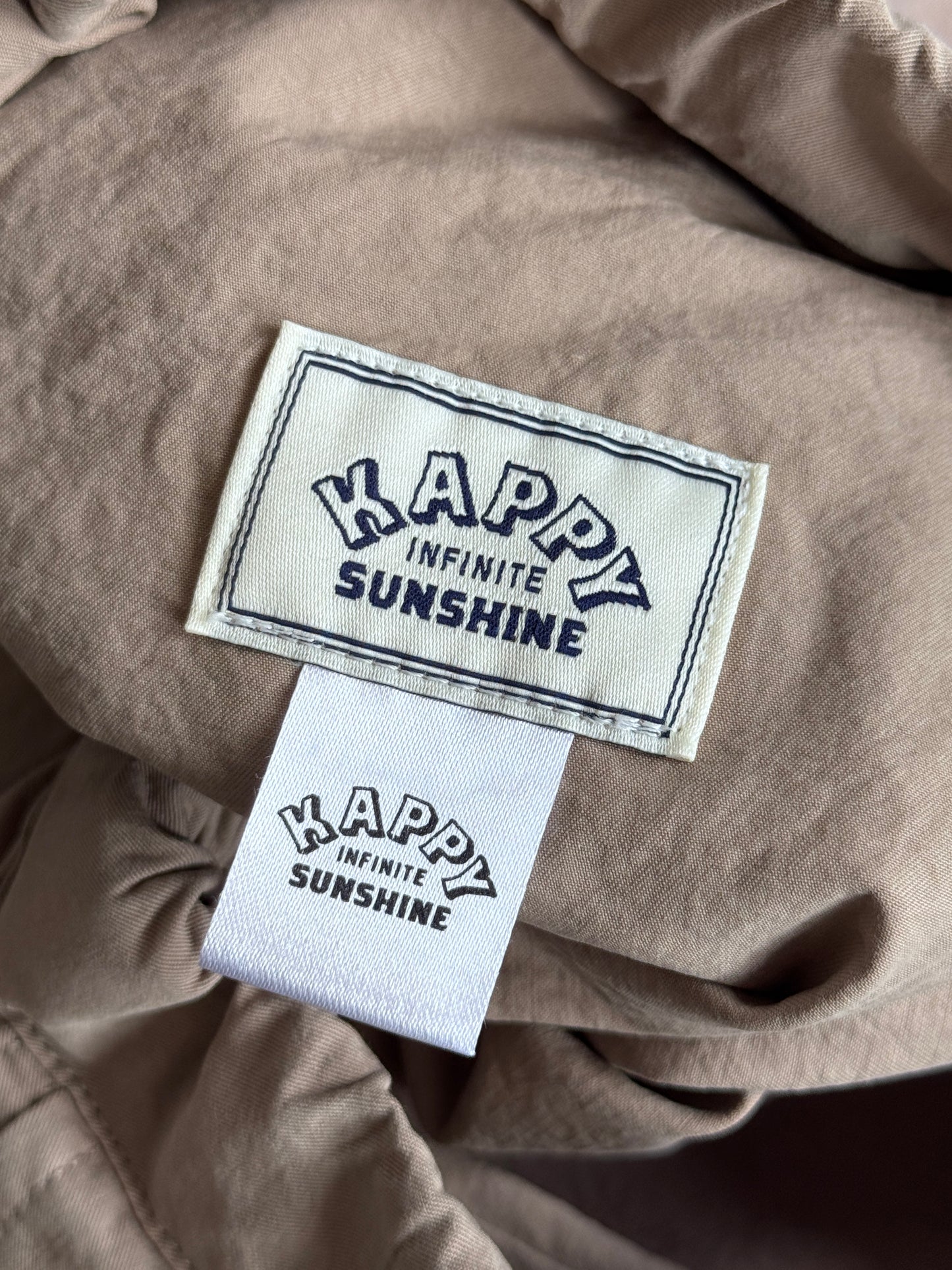 Kappy Korea Two Tuck Pleated Wide Half Pants - Beige
