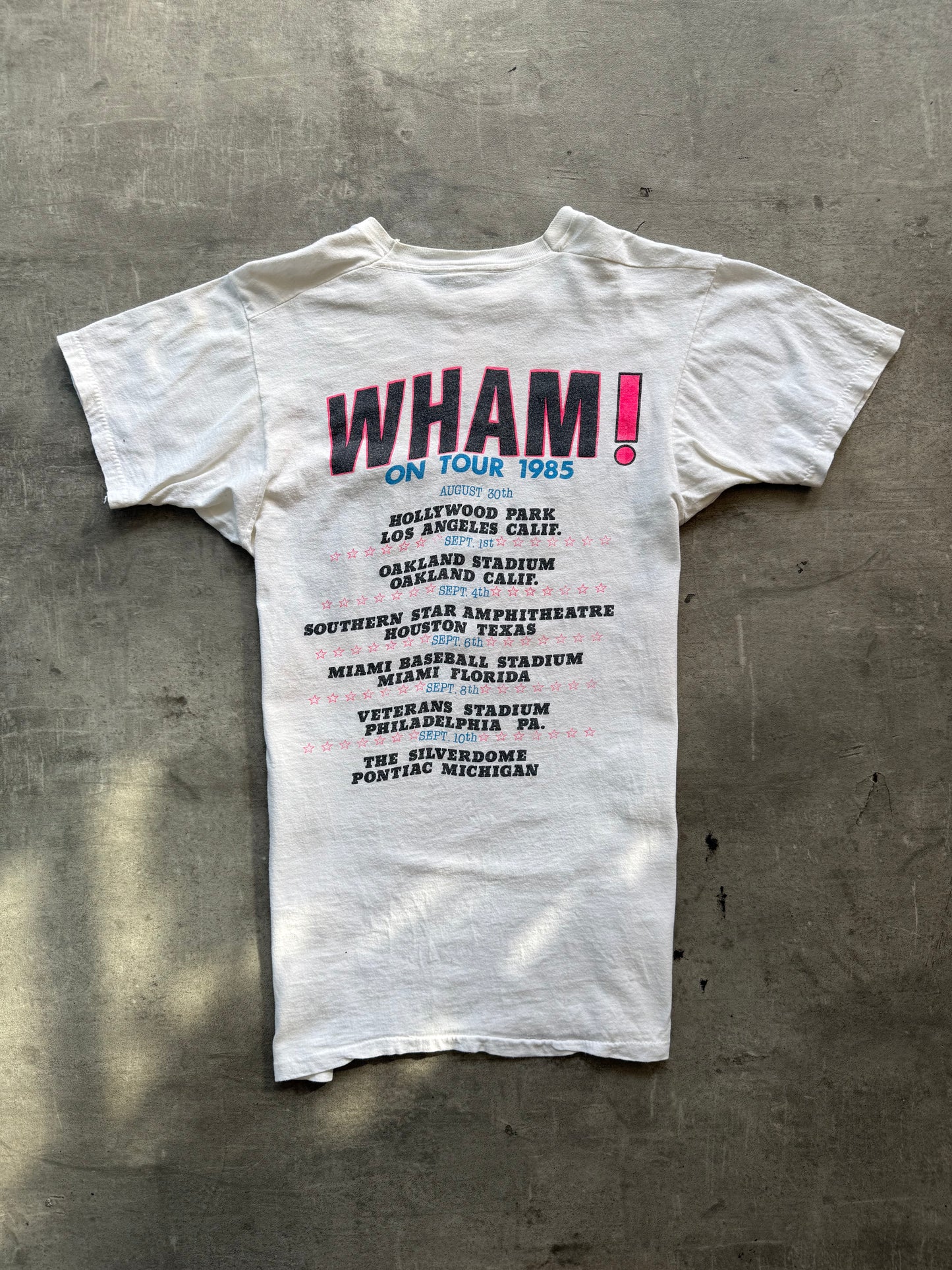 1985 WHAM! on Tour Graphic Tee