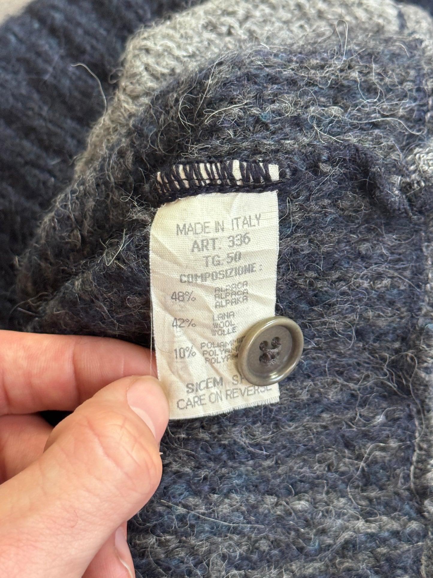 1990's Emporio Armani Mohair Button Closure Sweater