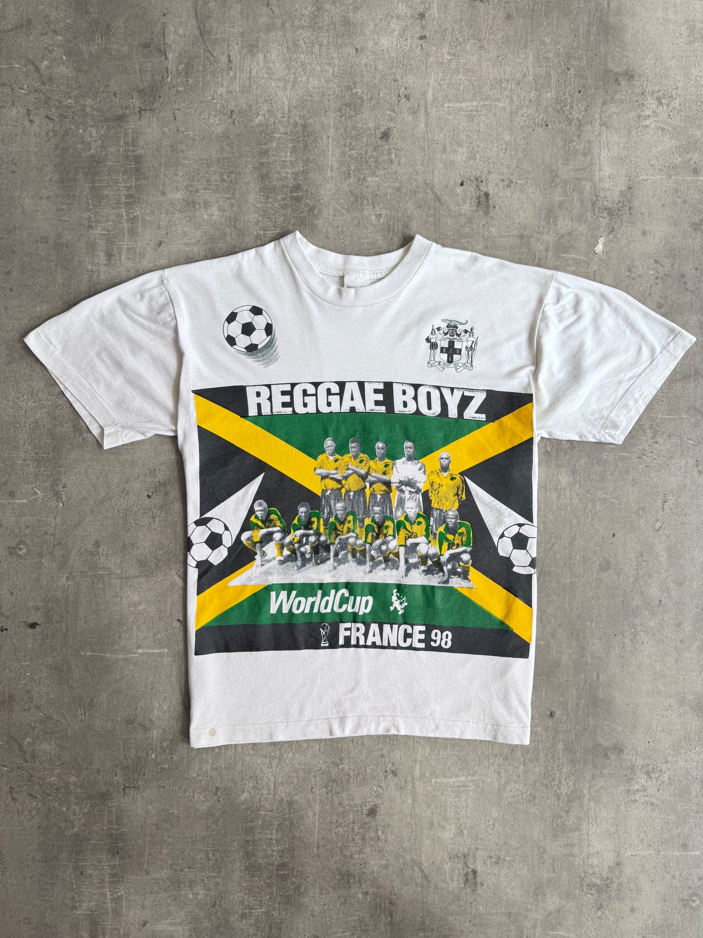 1998 France World Cup 'Reggae Boyz' Jamaica Graphic Tee