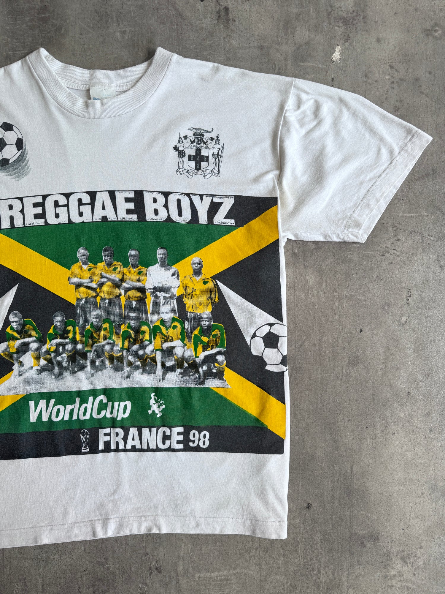 1998 France World Cup 'Reggae Boyz' Jamaica Graphic Tee