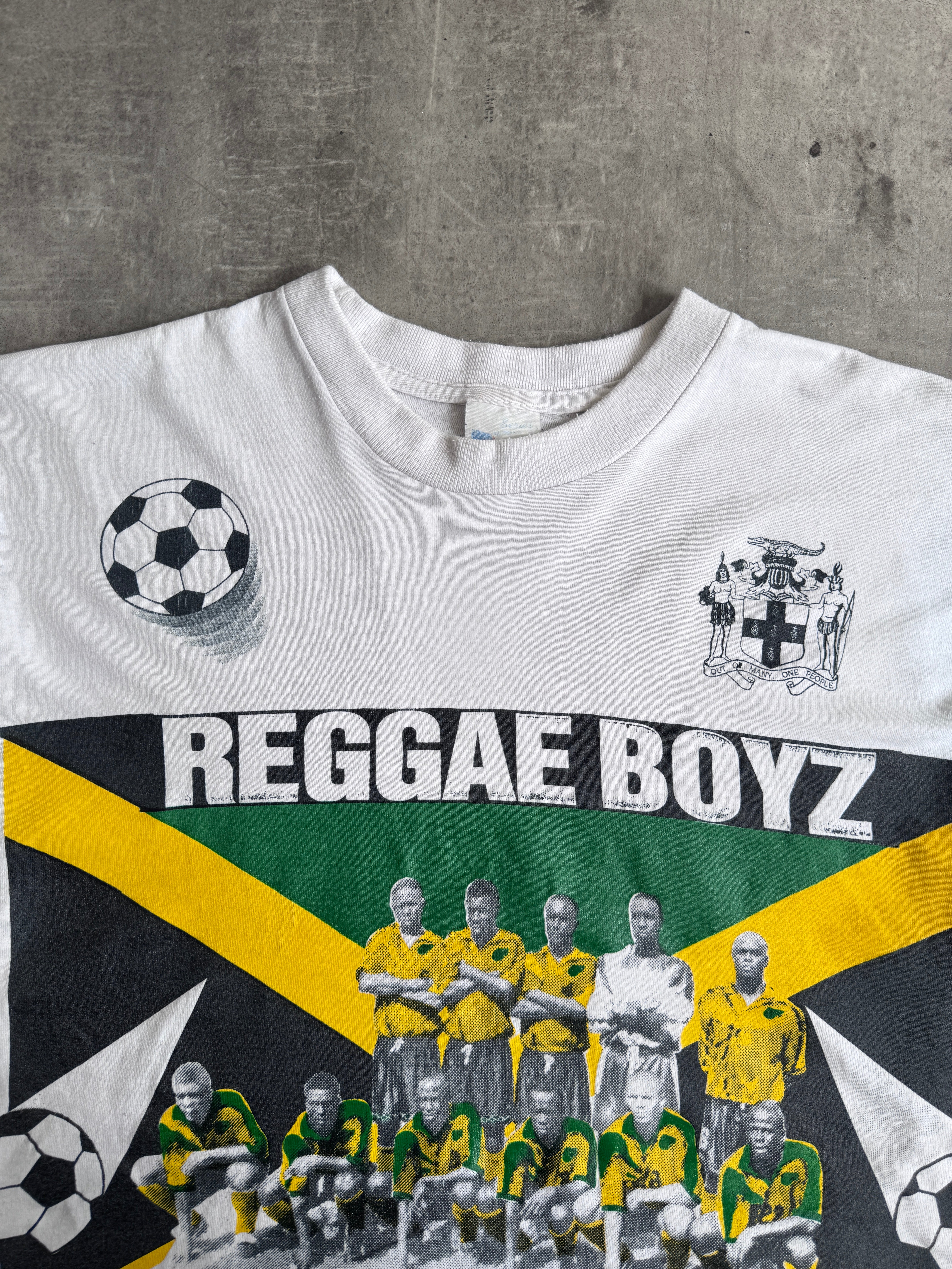 1998 France World Cup 'Reggae Boyz' Jamaica Graphic Tee – Vintage