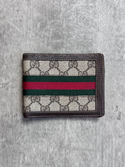 Gucci Ophidia GG Signature Stripe Canvas Wallet