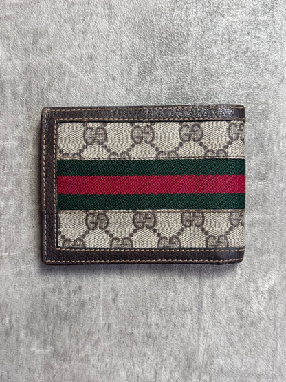 Gucci Ophidia GG Signature Stripe Canvas Wallet