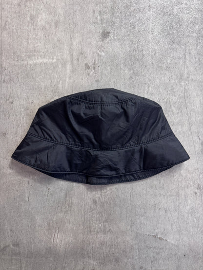 Prada Black Poly Tech Bucket Hat
