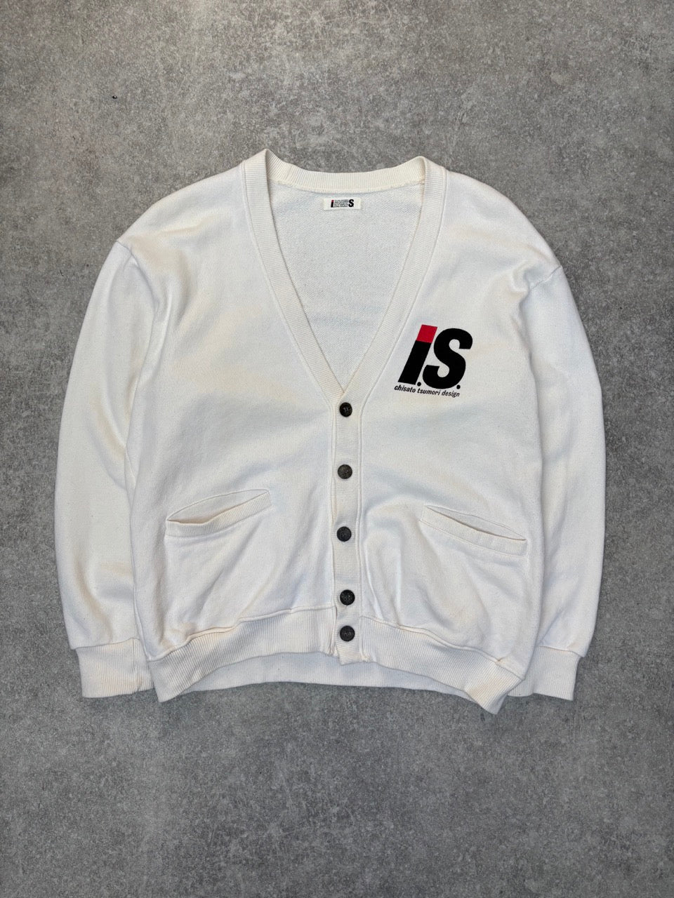 1993 Issey Miyake x Tsumori Chisato Printed Logo Cotton Cardigan
