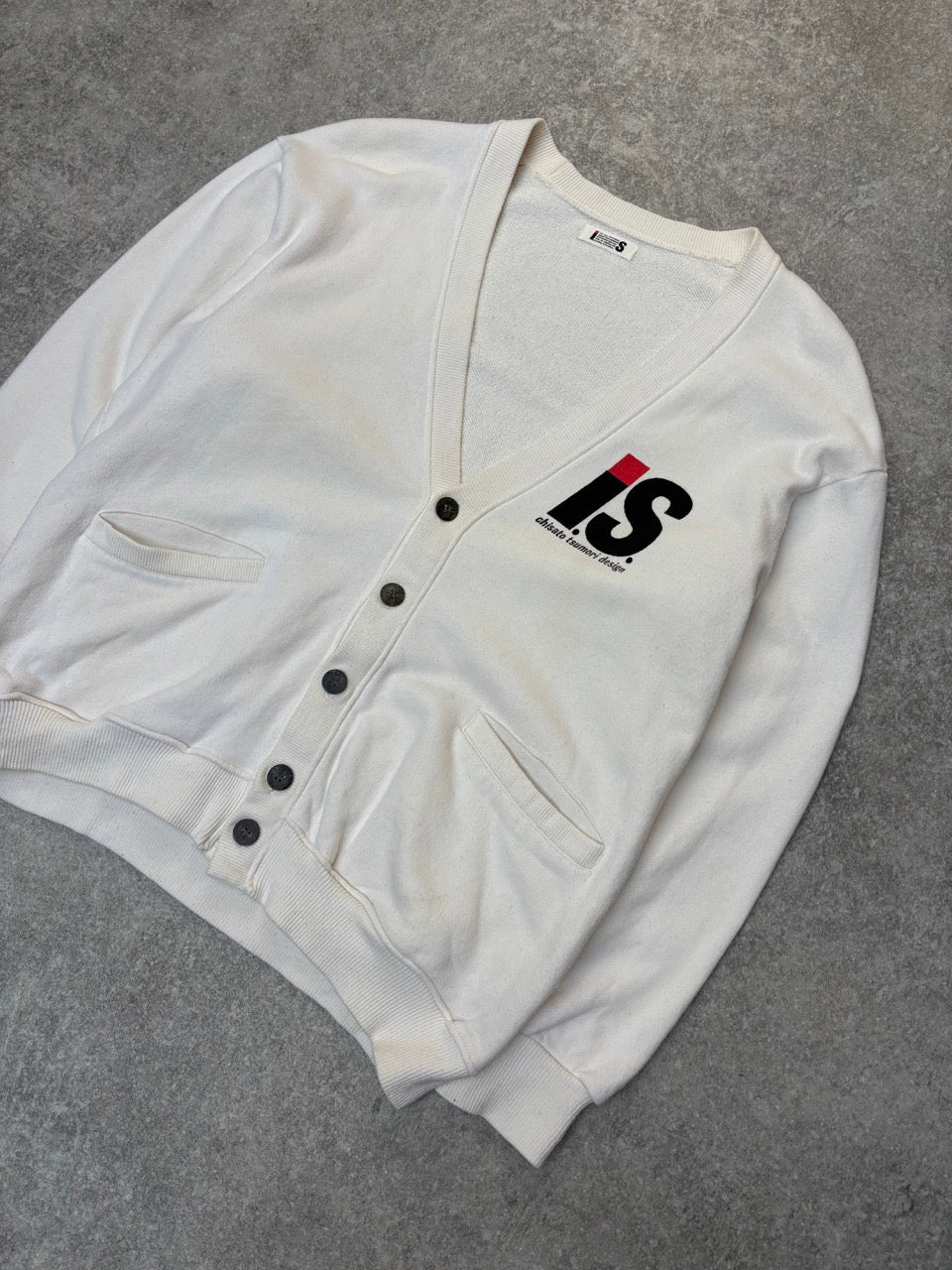 1993 Issey Miyake x Tsumori Chisato Printed Logo Cotton Cardigan