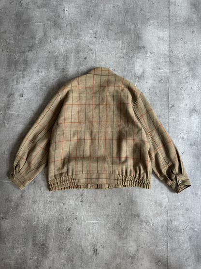 1980's Christian Dior Monsieur Sports Woven Check Bomber Jacket