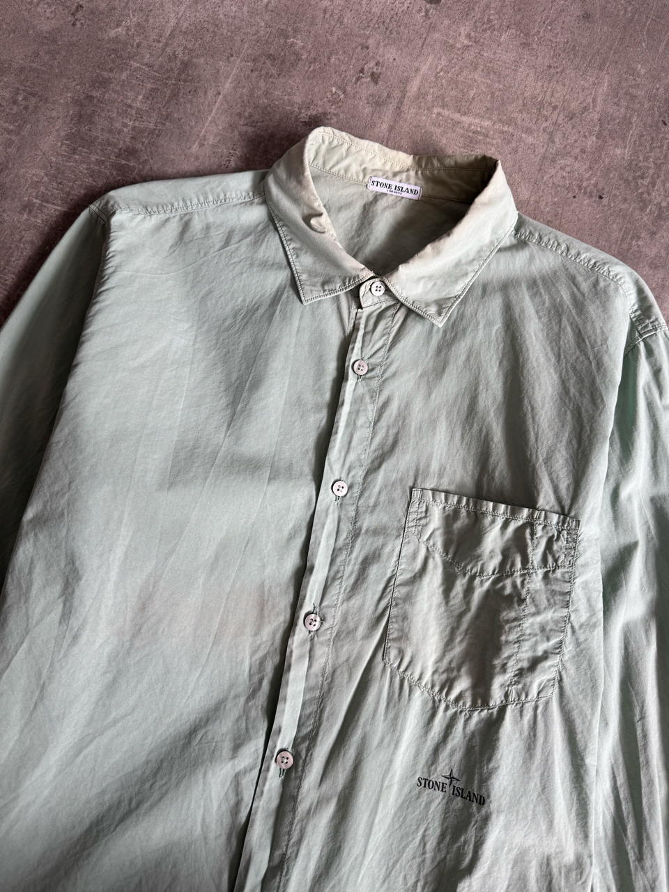 S/S 2010 Stone Island Sage Logo Patch LS Shirt