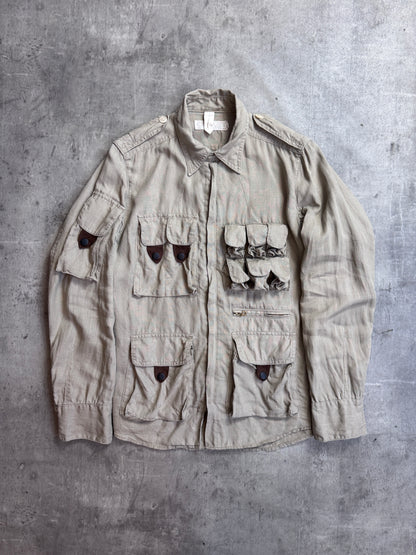 Haversack Khaki Hue Linen Engineered Garment Explorer Shirt