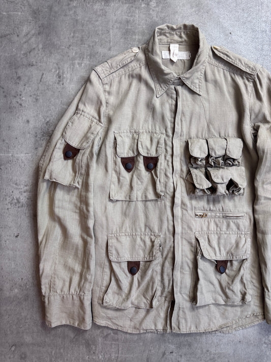 Haversack Khaki Hue Linen Engineered Garment Explorer Shirt