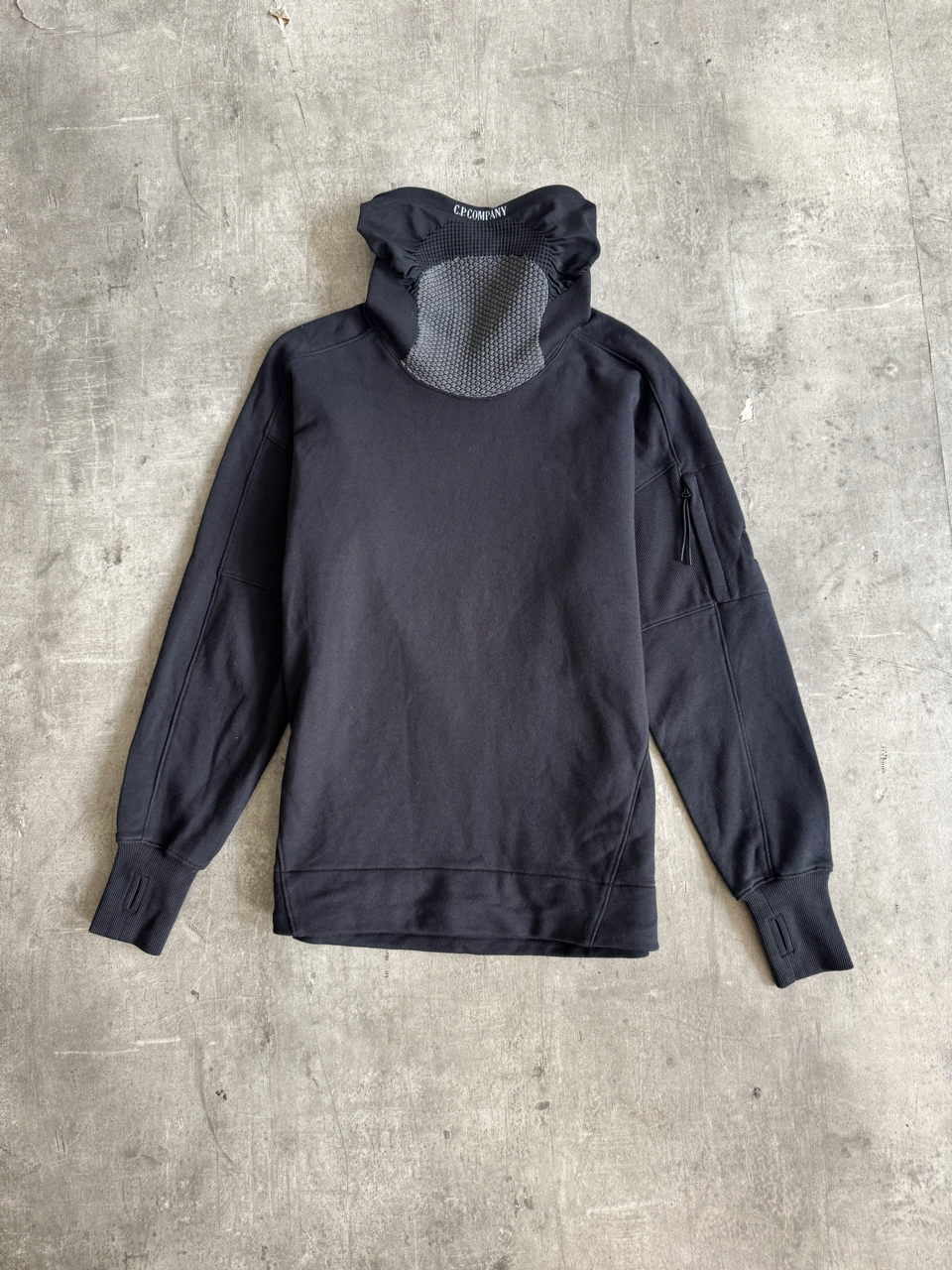 A/W 2020 C.P. Company Mask Highneck Spellout Sweater