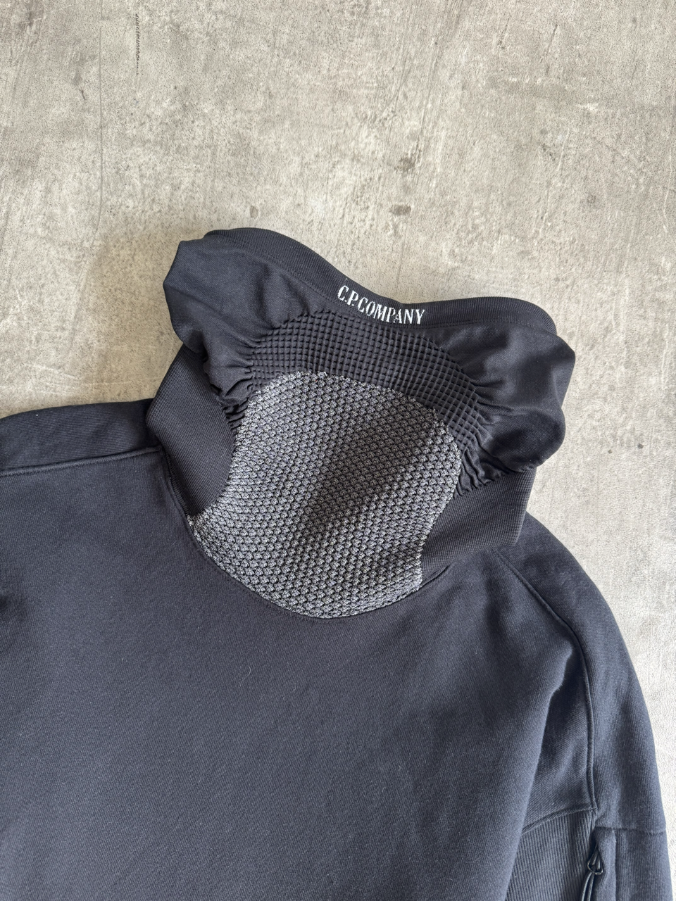 A/W 2020 C.P. Company Mask Highneck Spellout Sweater